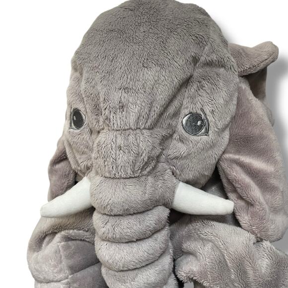 IKEA Klappar Elephant Plush Stuffed Animal Safari Shower Gift Decor 23" Nursery - Picture 9 of 12